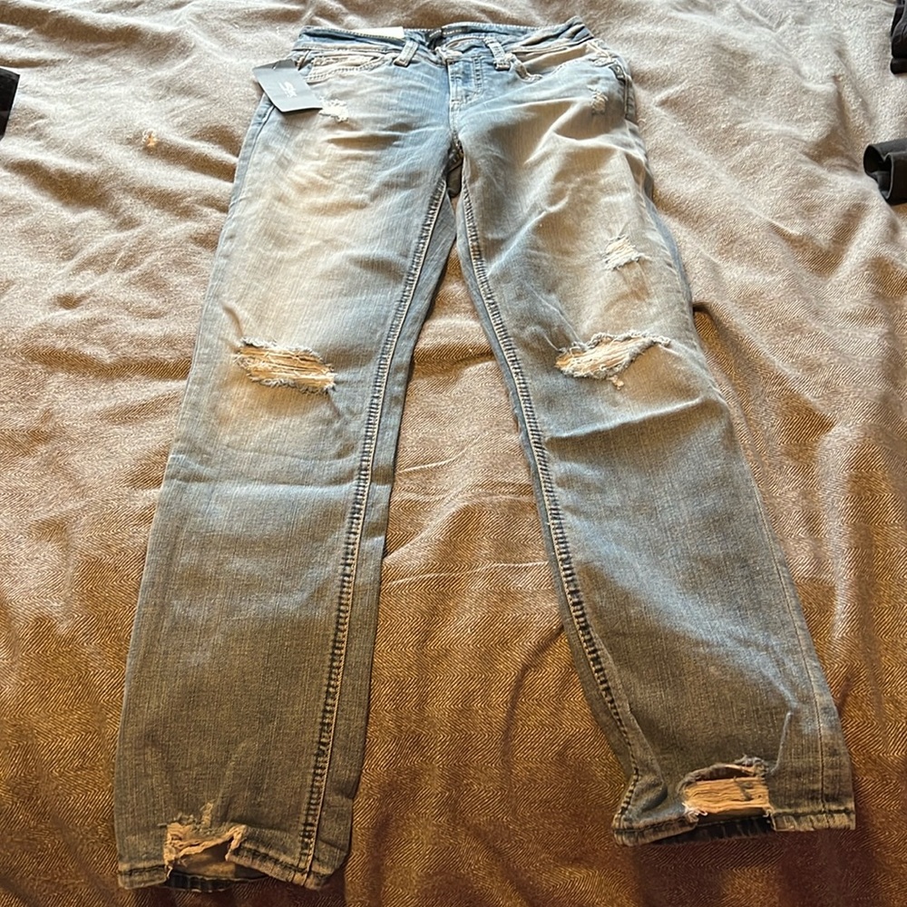 Silver jeans